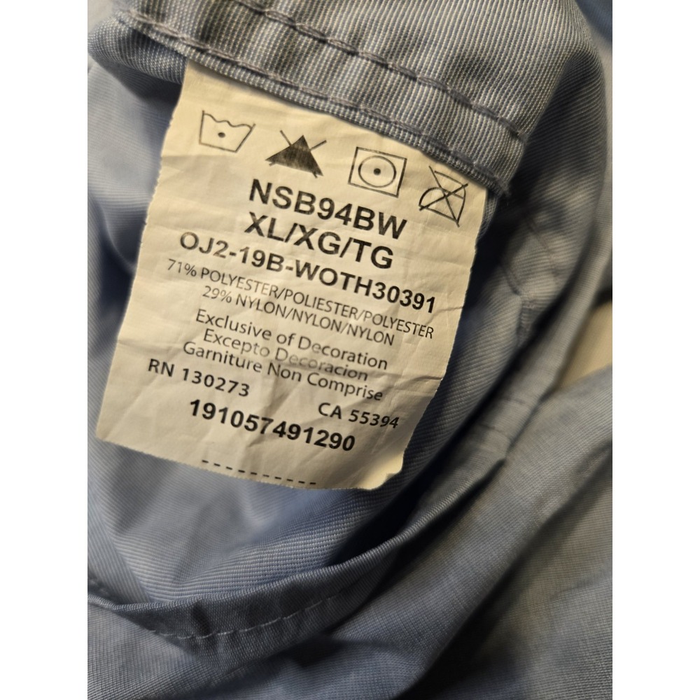 Wrangler Outdoor Series Mens‎ XL Blue Regular Fit Performance Button Up Shirt - Picture 4 of 9